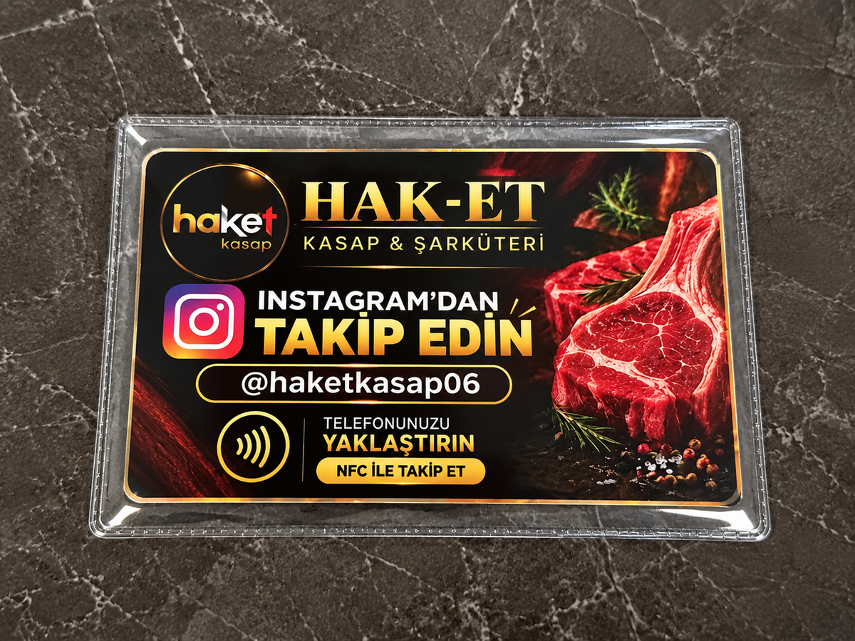 Özel Tasarım NFC Kart (1 Adet)