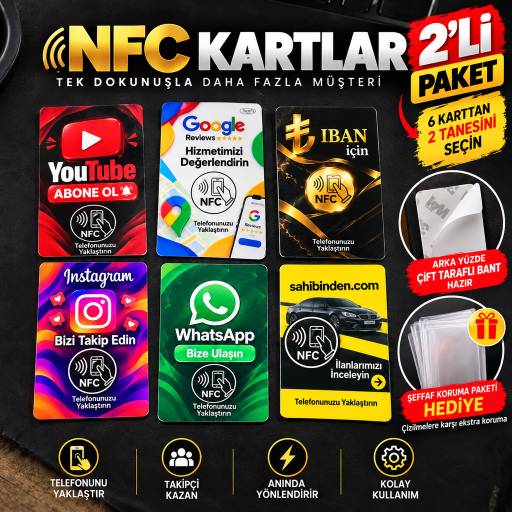 2'li NFC Kart Paketi